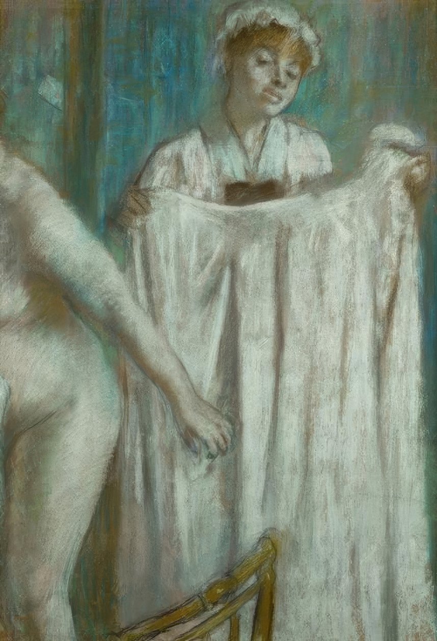 Toaleta po kąpieli autorstwa Edgar Degas