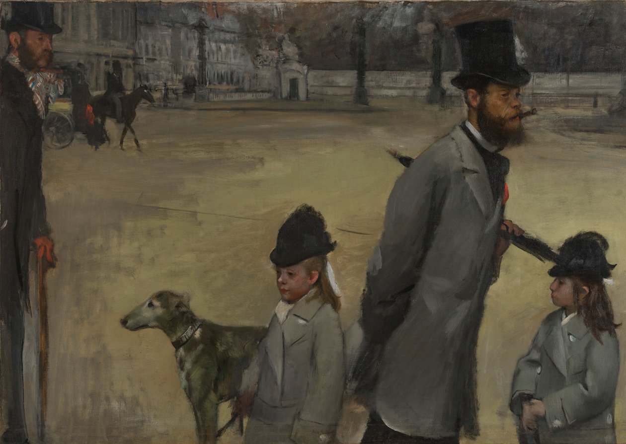 Place de la Concorde, 1875 autorstwa Edgar Degas