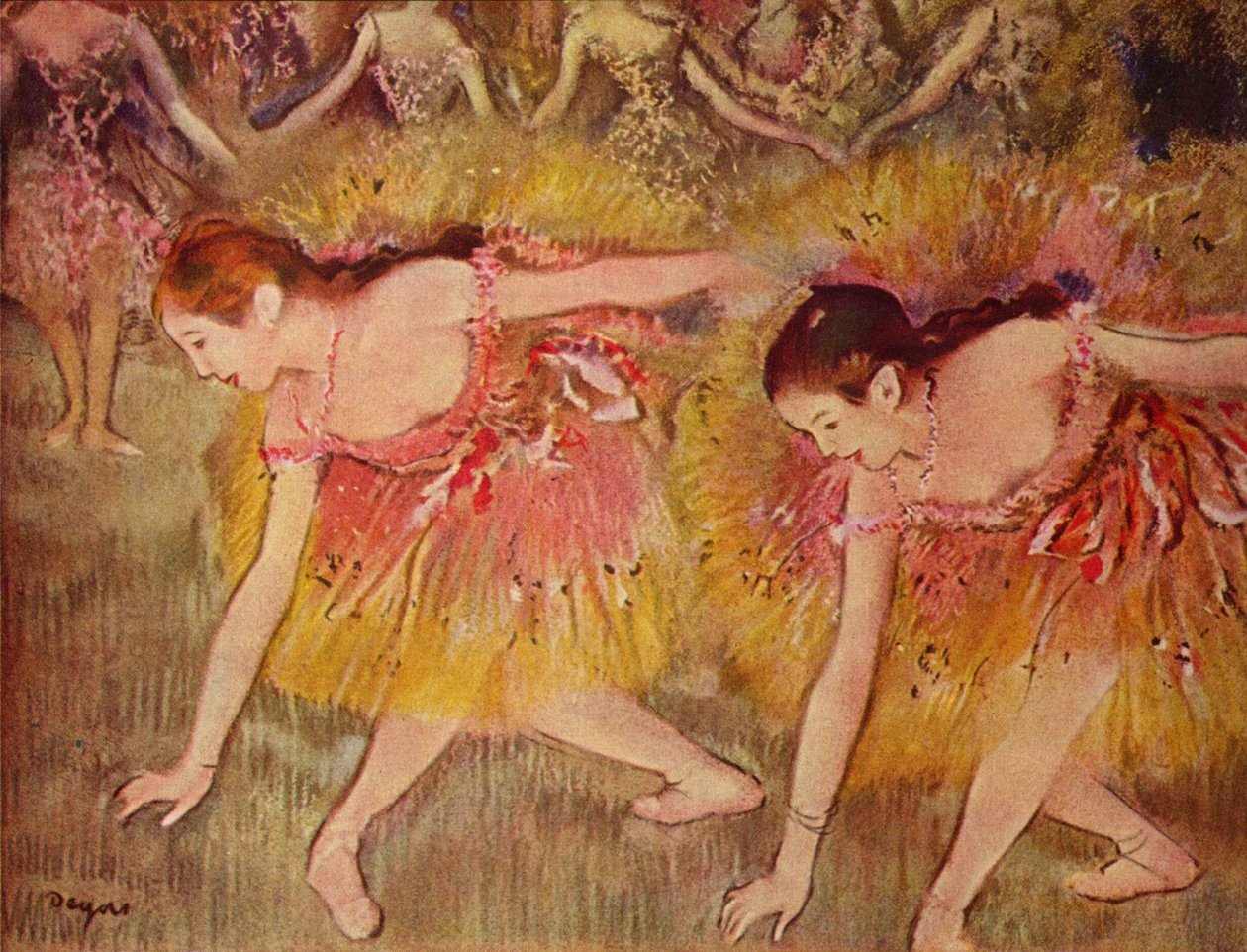 Kłaniające się tancerki autorstwa Edgar Degas