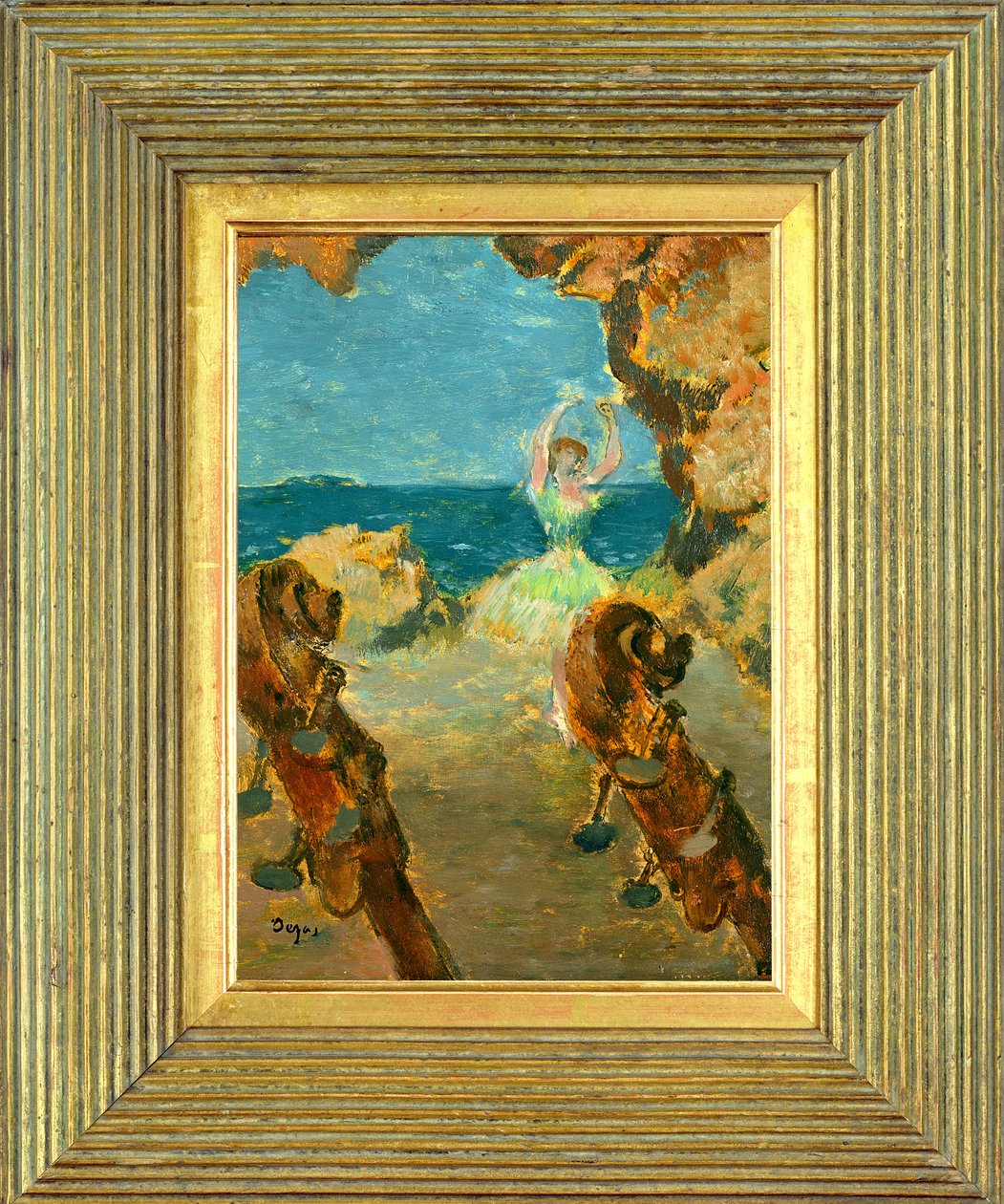 Tancerka baletowa, 1891 (olej na mahoniowym panelu) (patrz 141384) autorstwa Edgar Degas