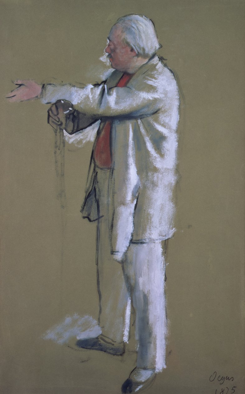 Baletmistrz, 1875 (pastel) autorstwa Edgar Degas