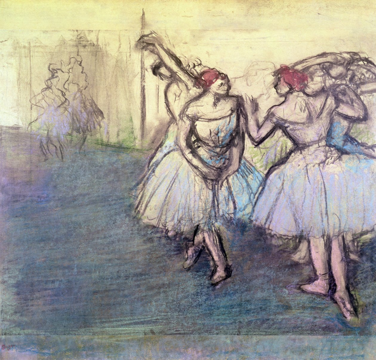 Tancerze (pastel na papierze) autorstwa Edgar Degas