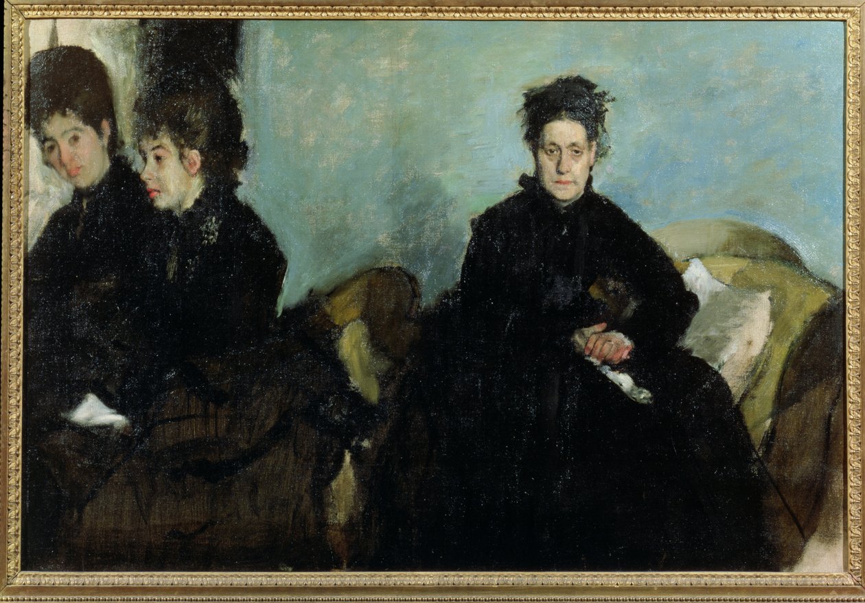 Księżna de Montejasi z córkami Eleną i Camillą, 1876 r. autorstwa Edgar Degas