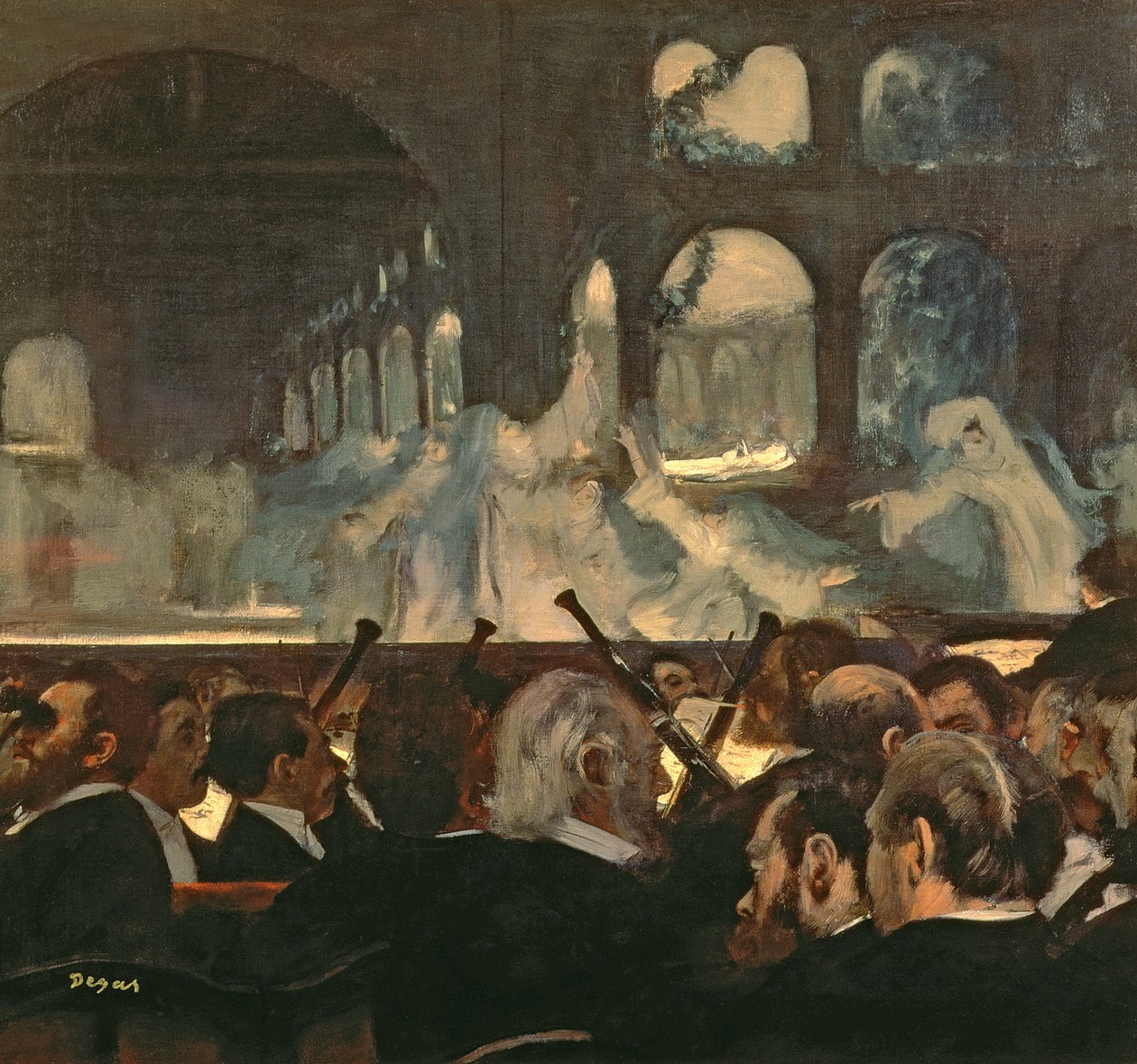 Scena baletowa z opery Meyerbeera „Robert le Diable”, 1876 autorstwa Edgar Degas