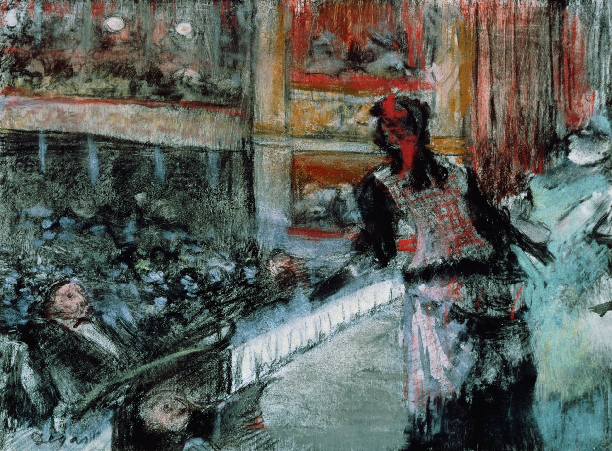 Scena teatralna (pastelowa) autorstwa Edgar Degas