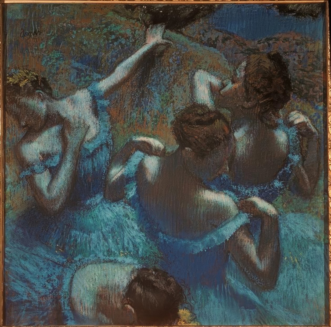 Tancerze w kolorze niebieskim autorstwa Edgar Degas