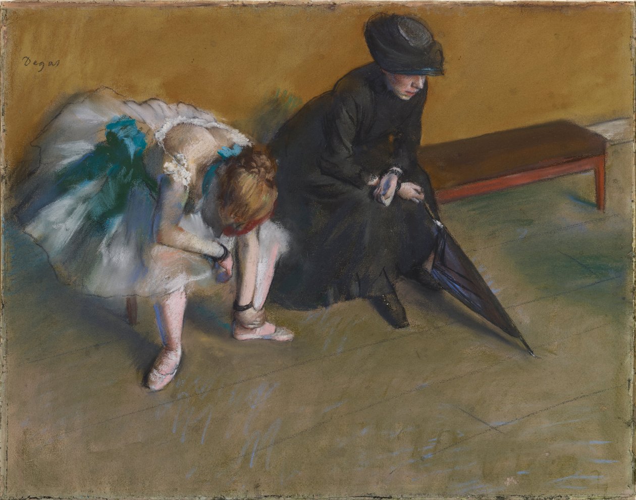 Czekanie autorstwa Edgar Degas