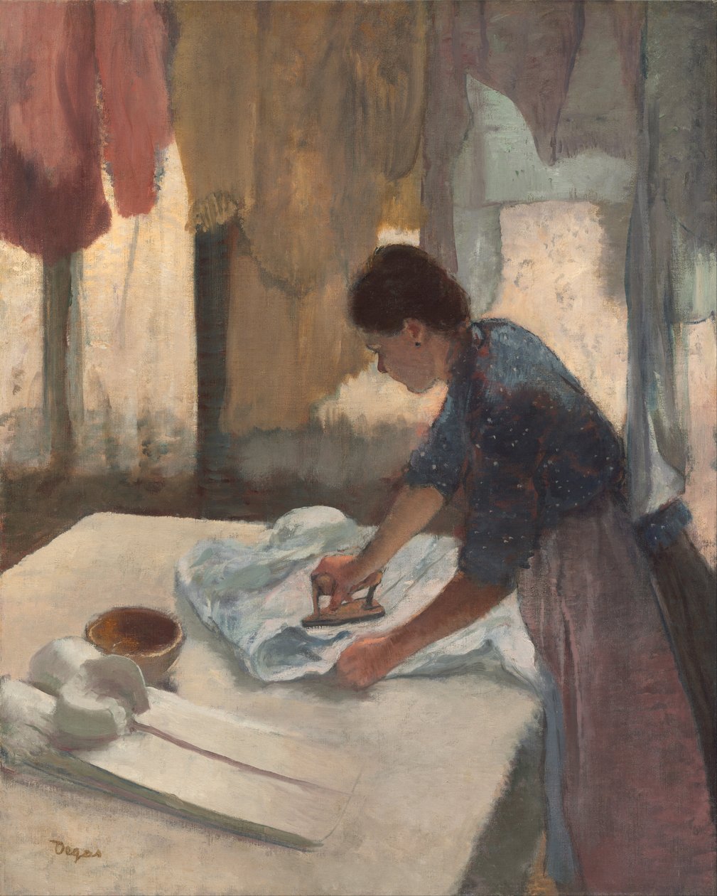 Kobieta prasowanie autorstwa Edgar Degas