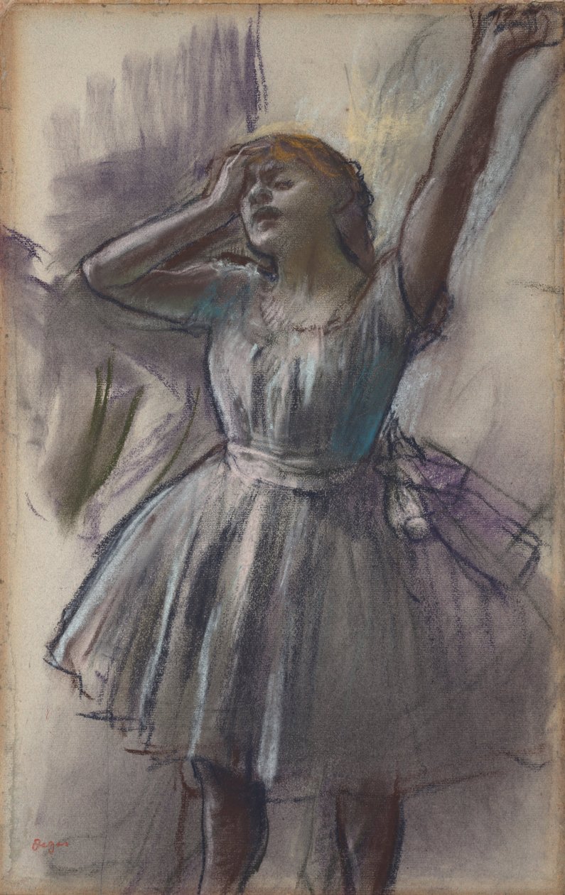 Rozciąganie tancerza autorstwa Edgar Degas