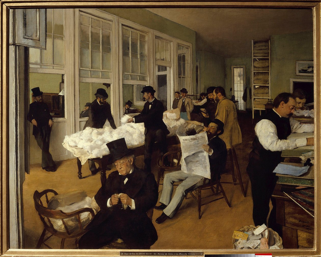 Biuro bawełniane w Nowym Orleanie autorstwa Edgar Degas