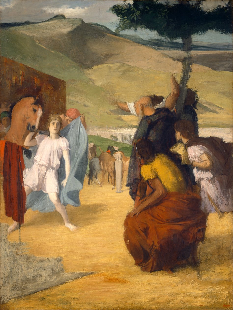 Aleksander i Bucefał, 1861-2 autorstwa Edgar Degas