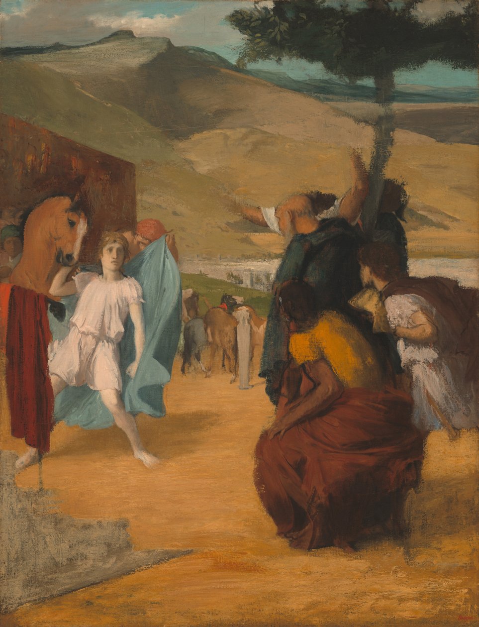 Aleksander i Bucefał, 18611862. autorstwa Edgar Degas