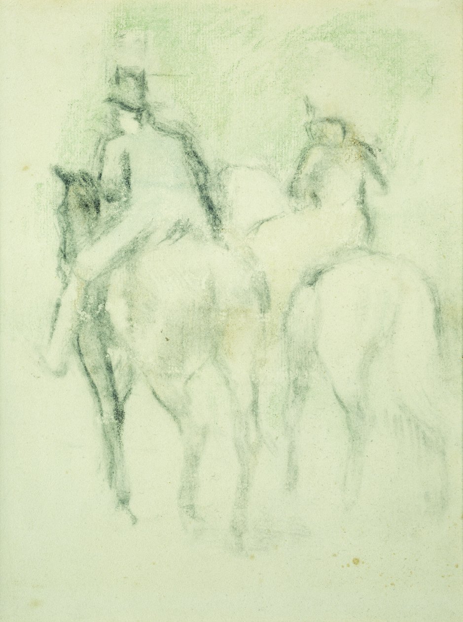Amazonka i jeździec, autorstwa Edgar Degas