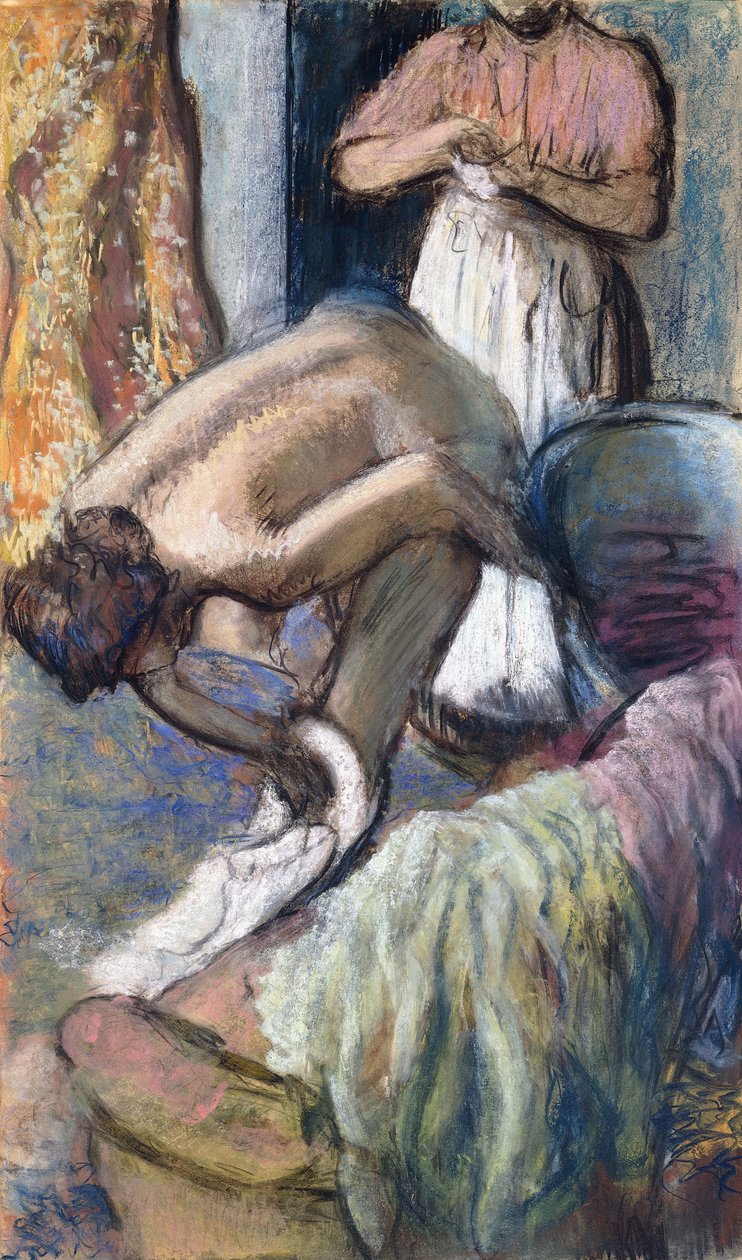 Śniadanie po kąpieli autorstwa Edgar Degas