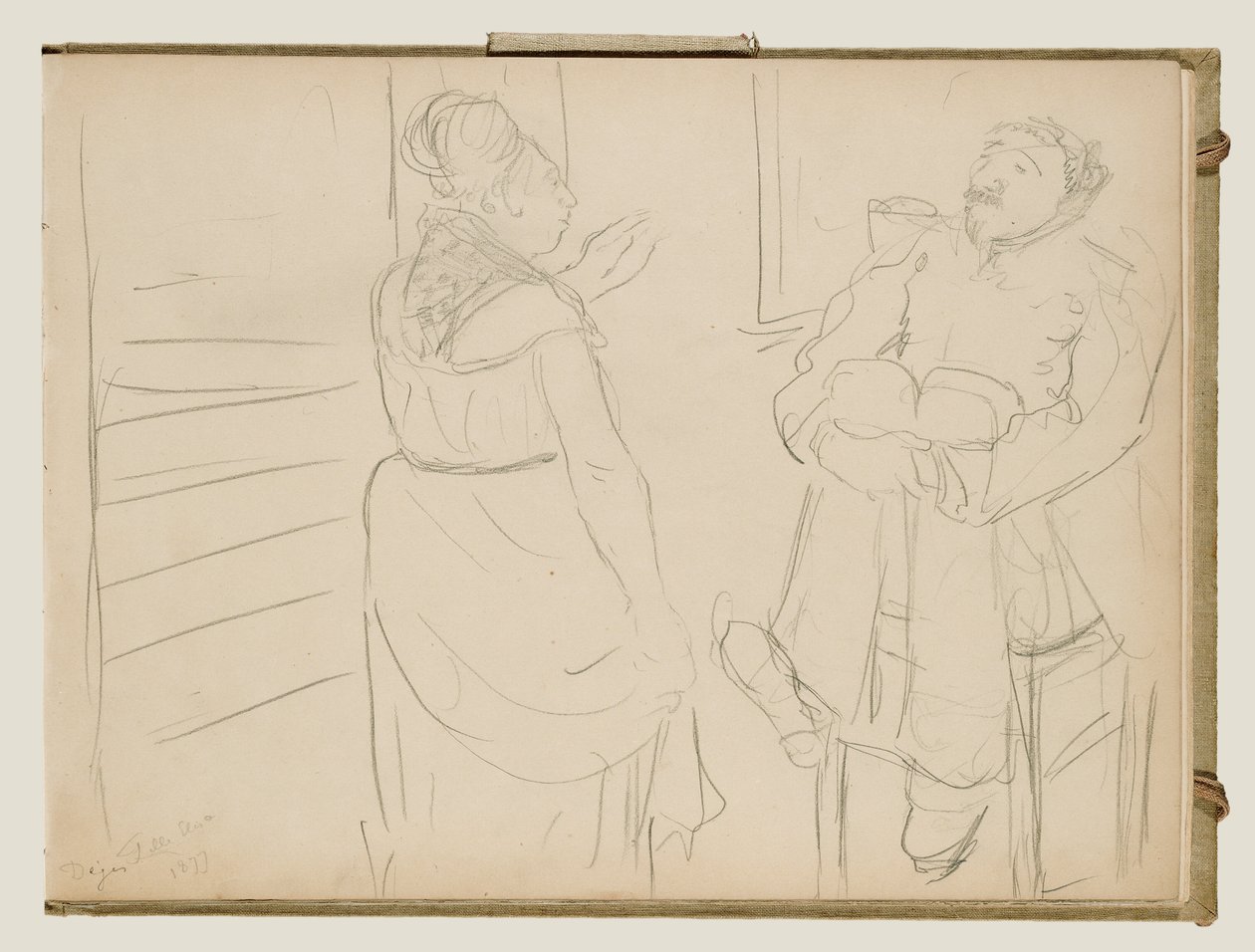 Scena burdelu autorstwa Edgar Degas