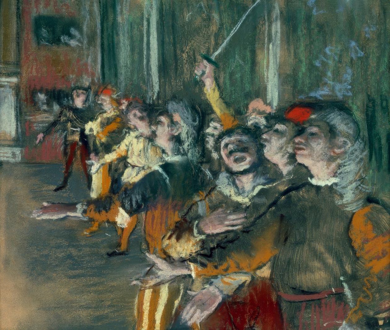 Chórzyści, mówili też statyści autorstwa Edgar Degas
