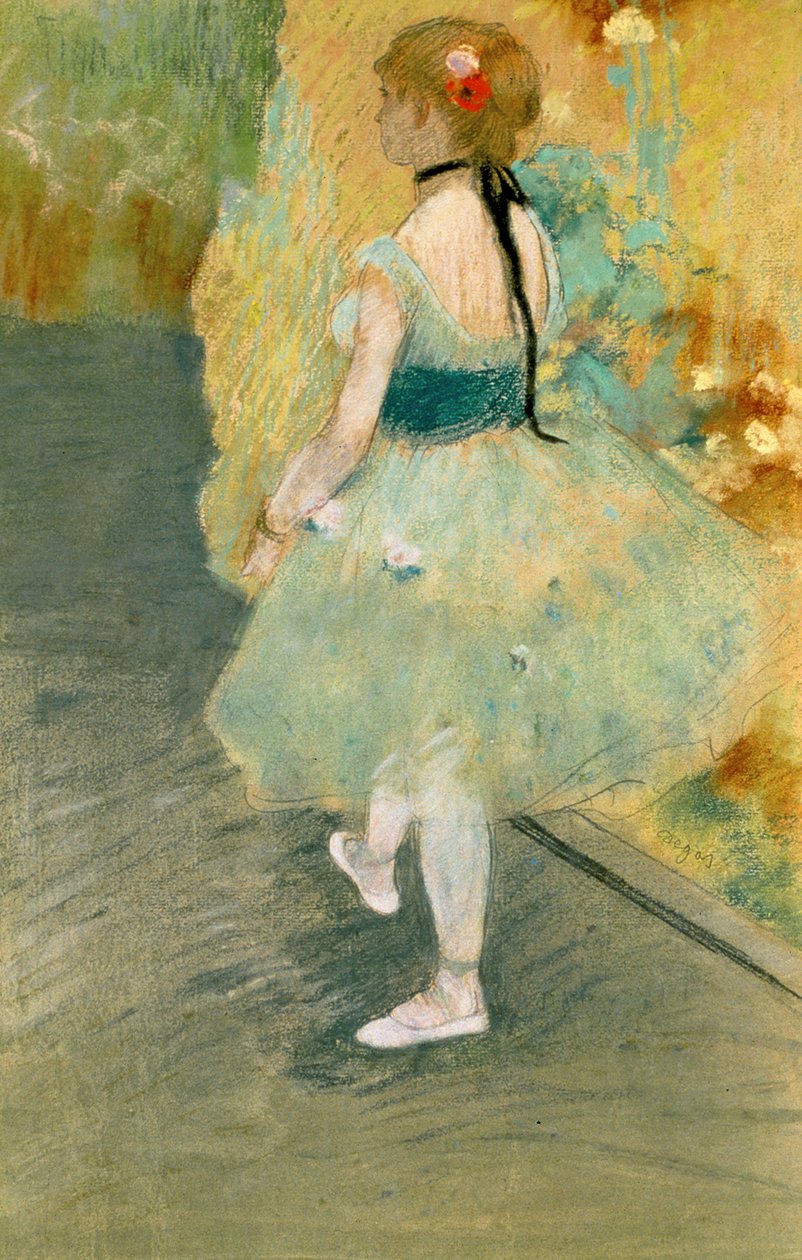 Tancerka w zieleni, ok. 1878 r. autorstwa Edgar Degas