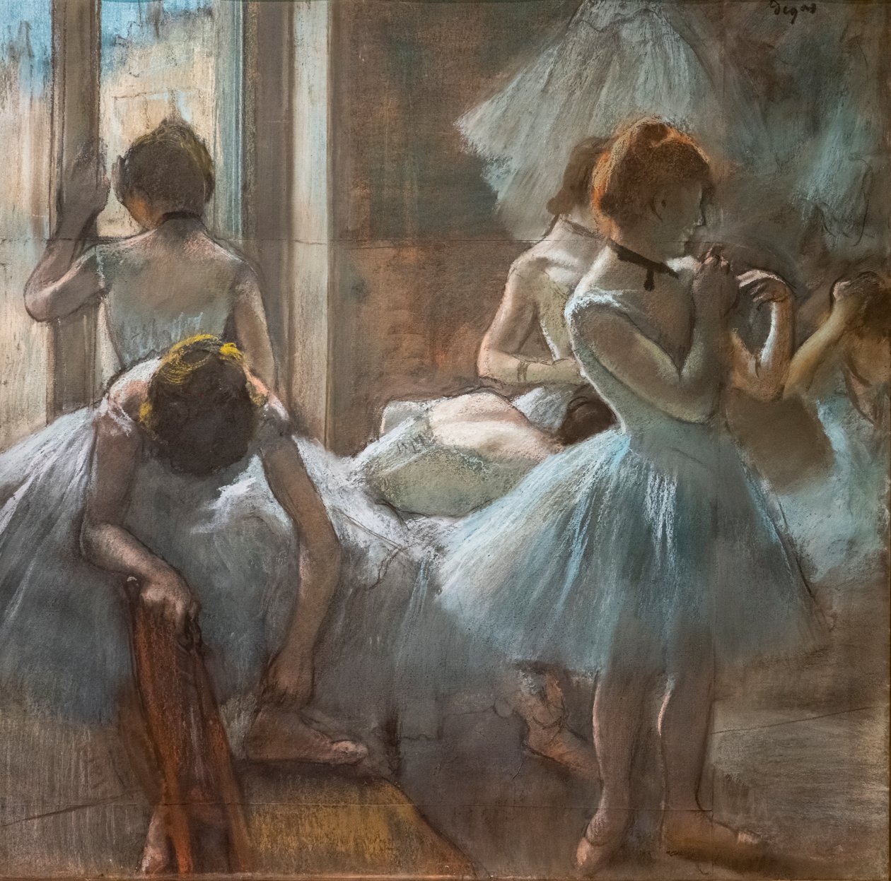 Tancerze. 1884-1885. Pastel na papierze. autorstwa Edgar Degas