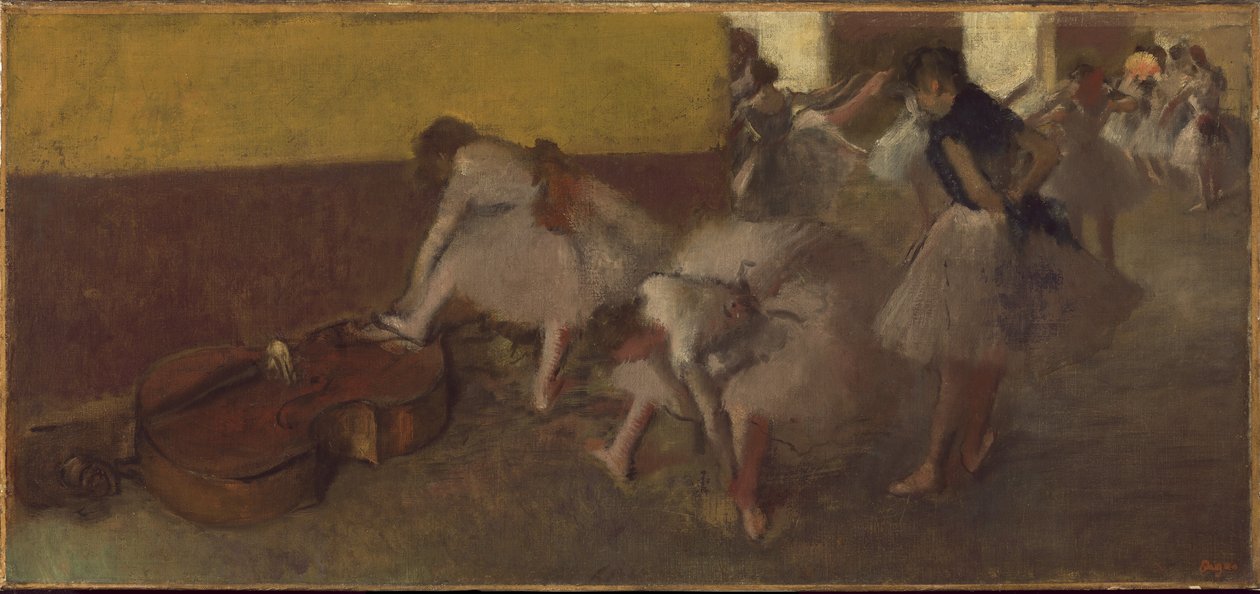 Tancerze w Zielonej Sali, ok. 1879 r. autorstwa Edgar Degas