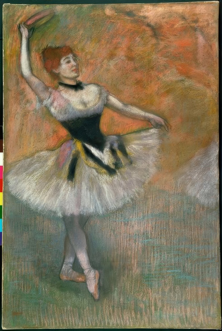 Tancerka tamburynowa autorstwa Edgar Degas