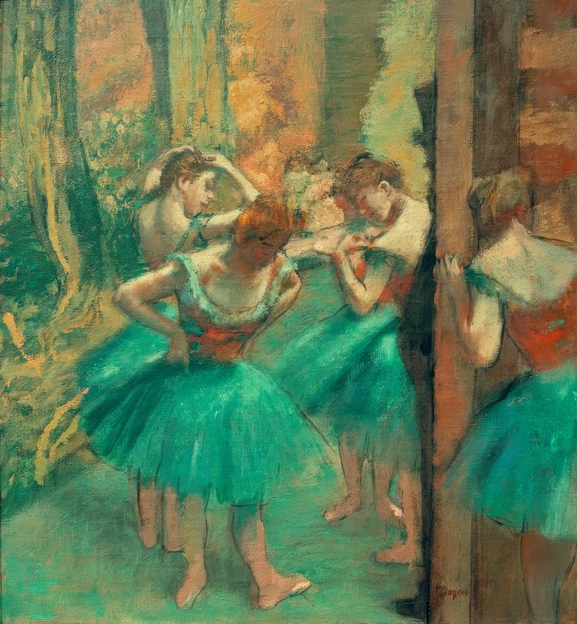 Tancerze w różu autorstwa Edgar Degas
