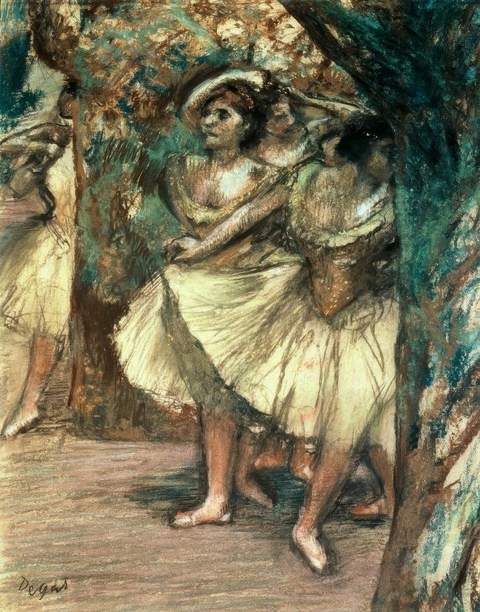 Tancerze na zielono autorstwa Edgar Degas