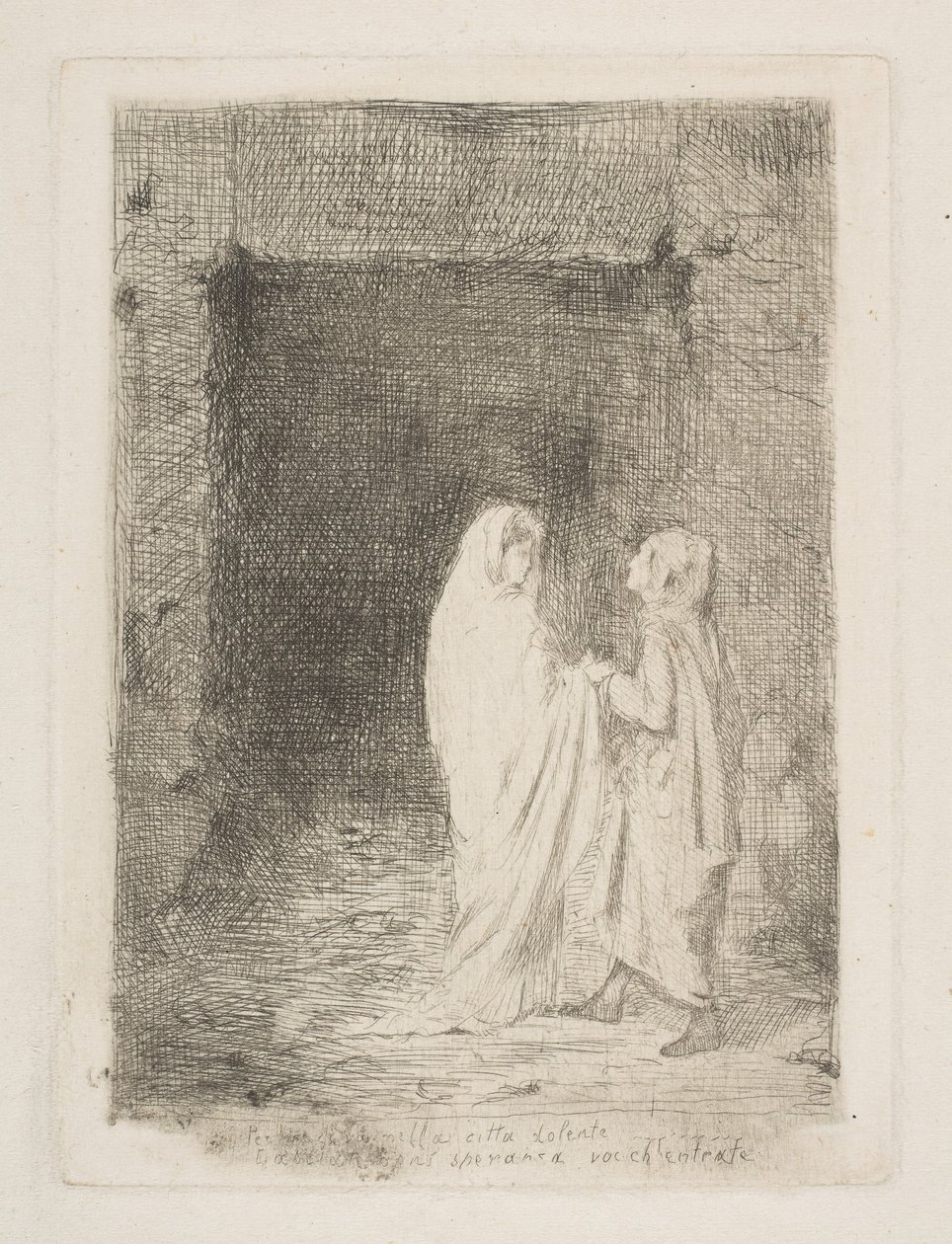 Dante i Wergiliusz, 1857. autorstwa Edgar Degas