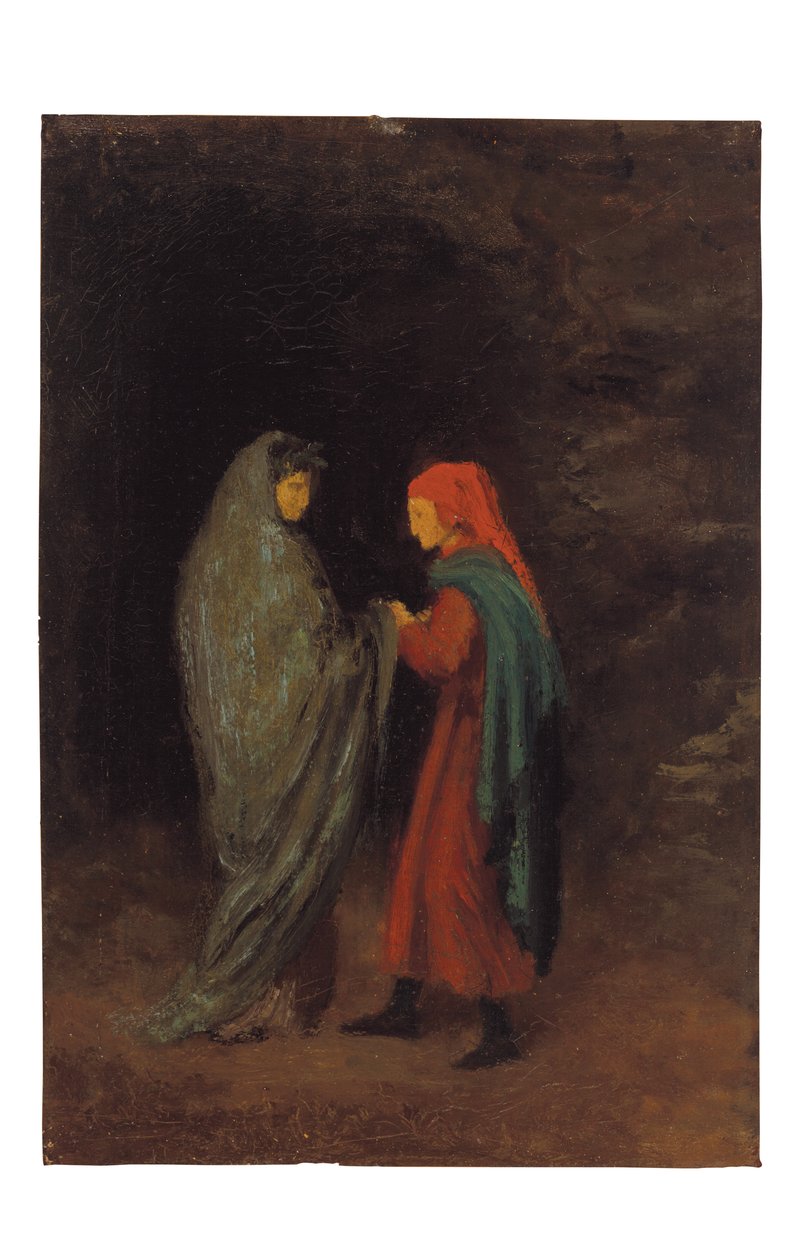 Dante i Virgil przy wejściu do piekła autorstwa Edgar Degas