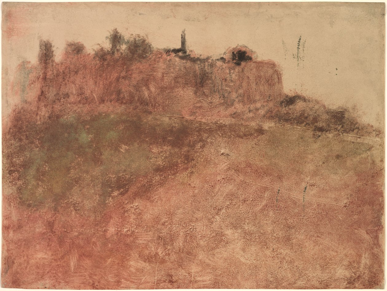Wioska Esterel, ok. 1890. autorstwa Edgar Degas