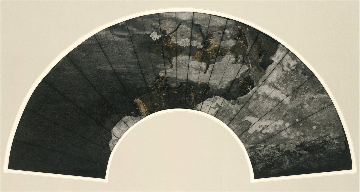 Montaż wentylatora: Balet, 1879. autorstwa Edgar Degas