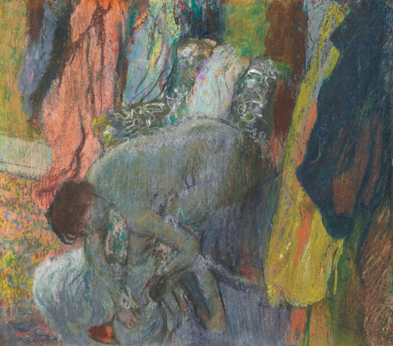 Kobieta wycierająca stopy autorstwa Edgar Degas