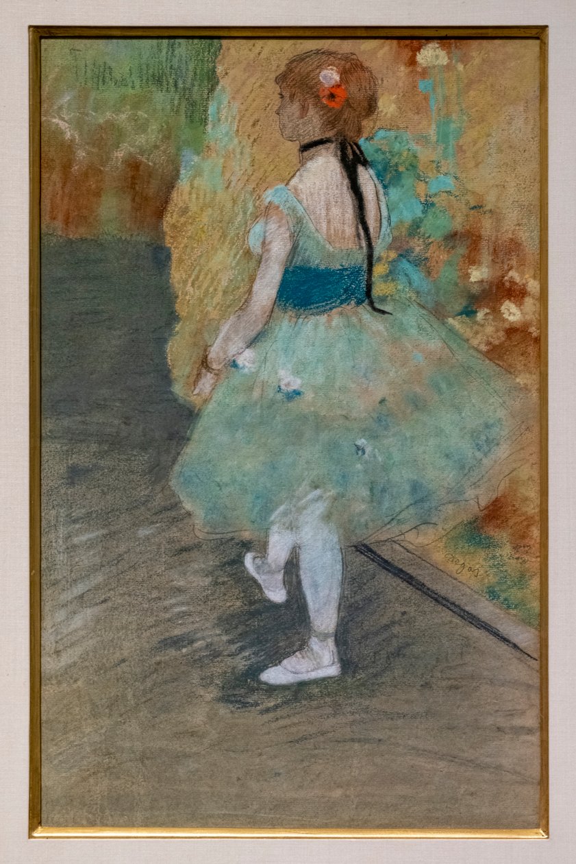 Zielona tancerka. Około 1878. Pastel na papierze. autorstwa Edgar Degas