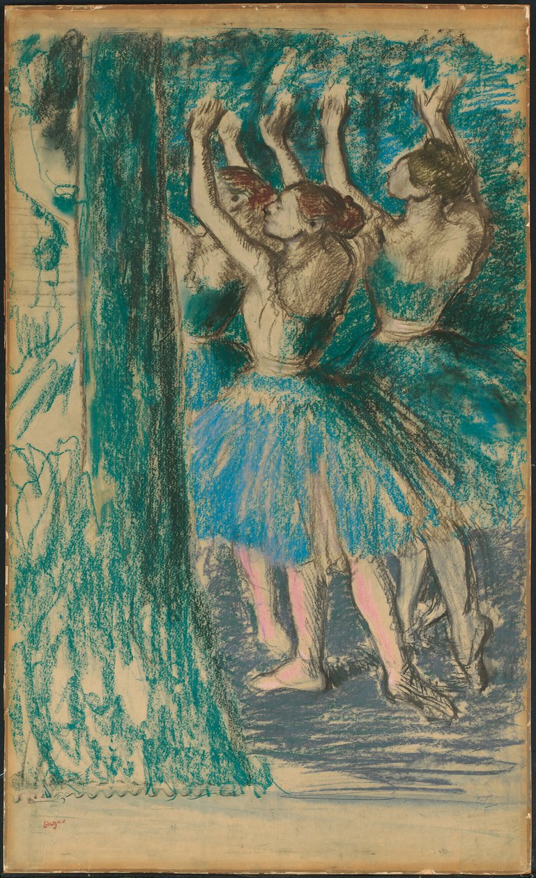 Grupa Tancerzy, ok.1898 autorstwa Edgar Degas