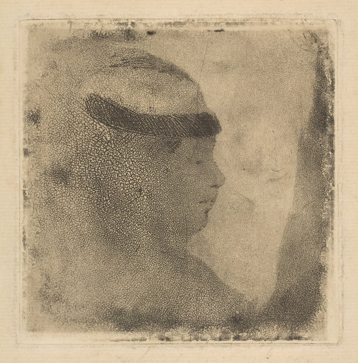 Głowa kobiety z profilu, 1879-80. autorstwa Edgar Degas