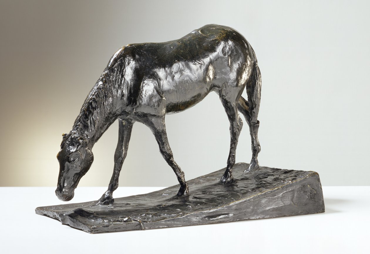 Koń w korycie (brąz) autorstwa Edgar Degas