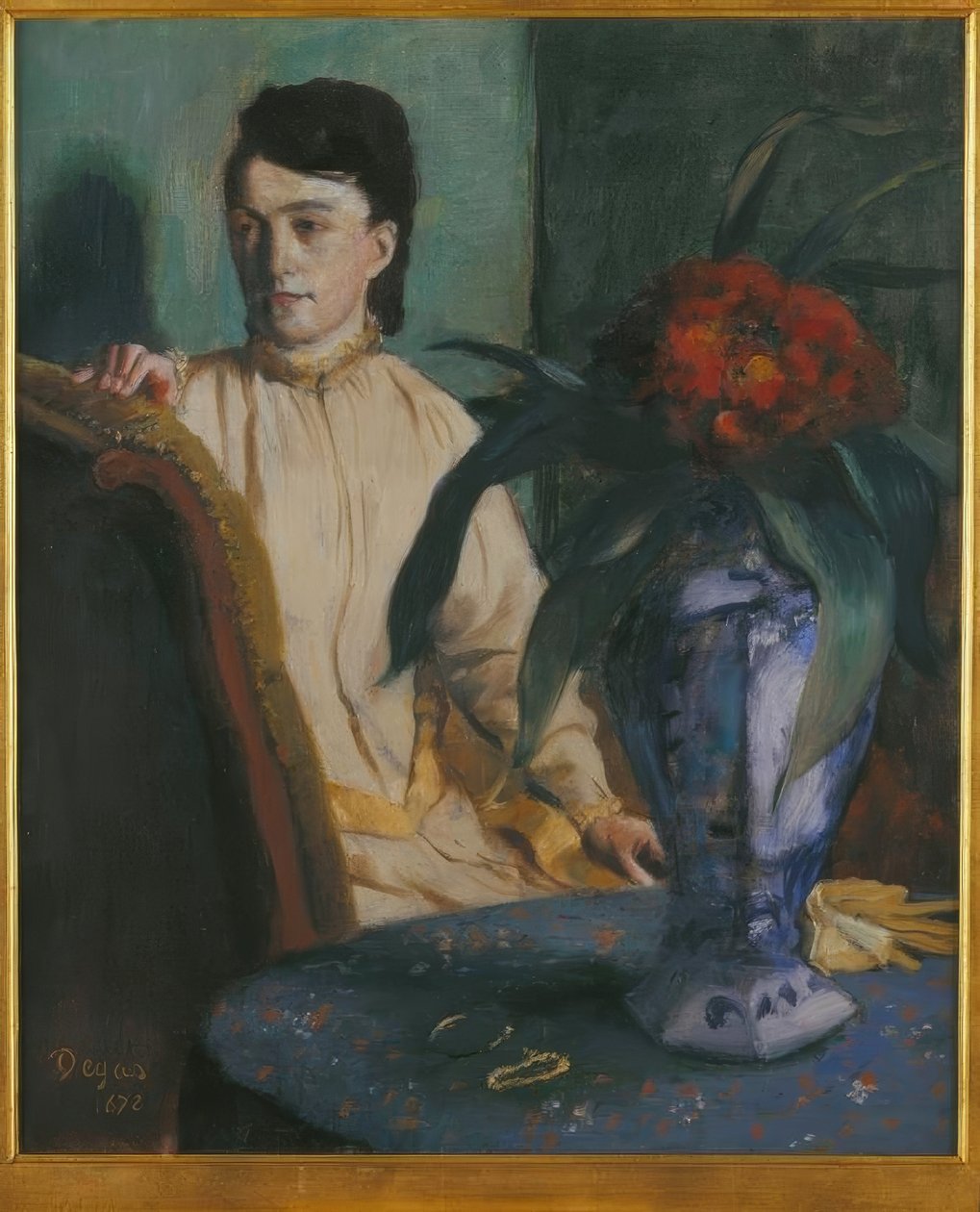 Kobieta z wazonem autorstwa Edgar Degas