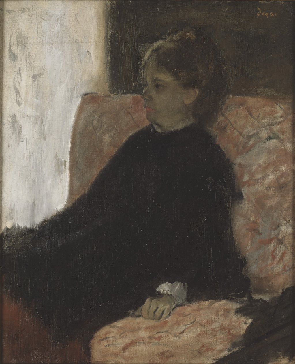 Dama w czerni autorstwa Edgar Degas
