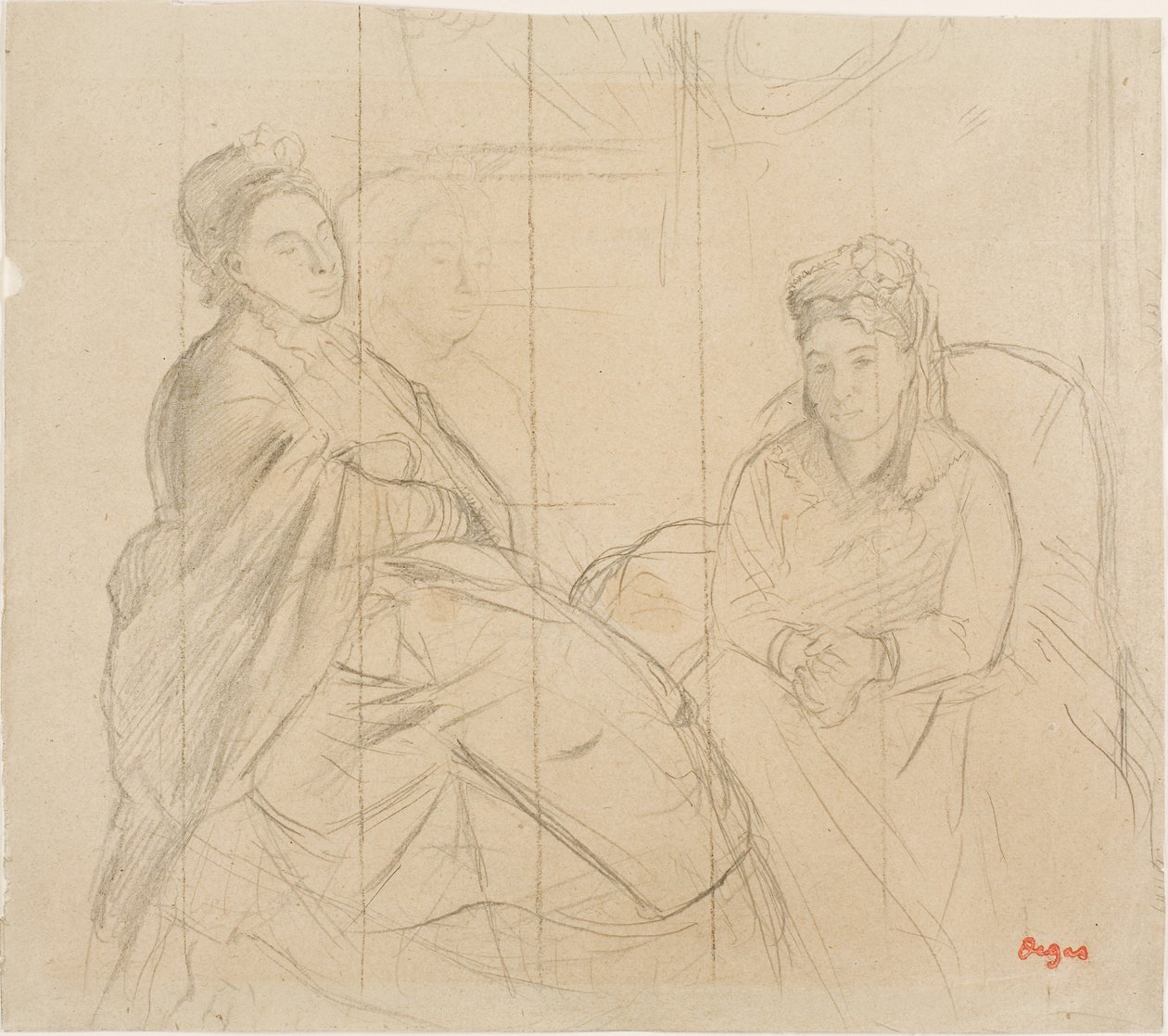 Madame Lisle i Madame Loubens autorstwa Edgar Degas