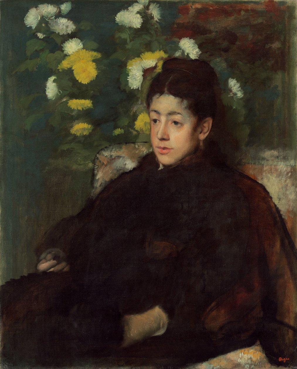 Mademoiselle Malot, rok. 1877. autorstwa Edgar Degas