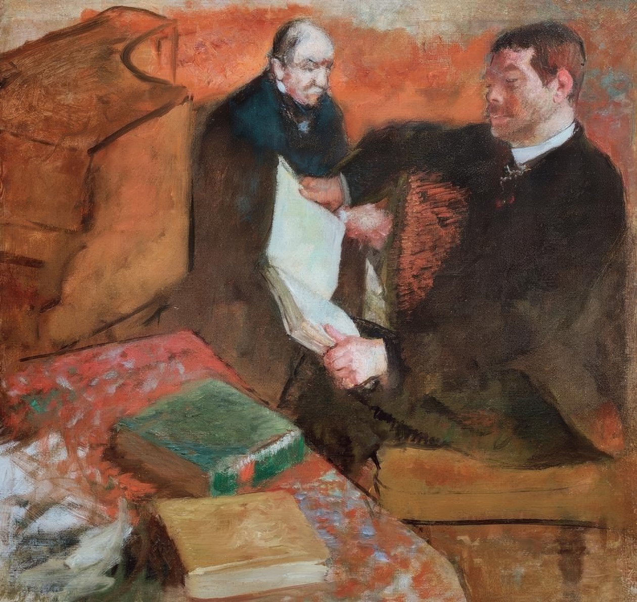 Poganie i Degas „ojciec” autorstwa Edgar Degas