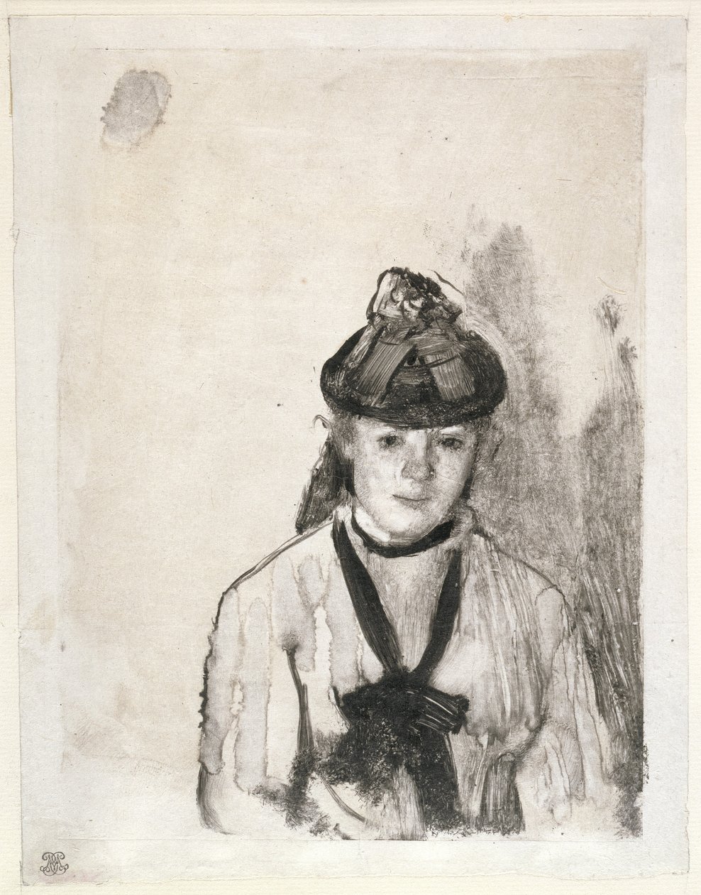 Portret Ellen Andrée, ok. 1876 r. autorstwa Edgar Degas