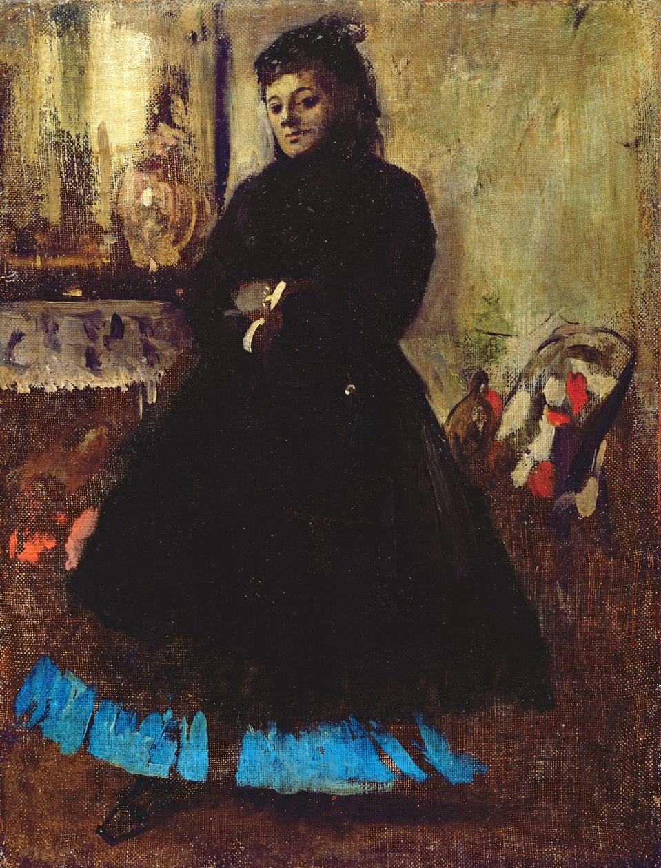 Portret Madame Ducros, 1858 autorstwa Edgar Degas