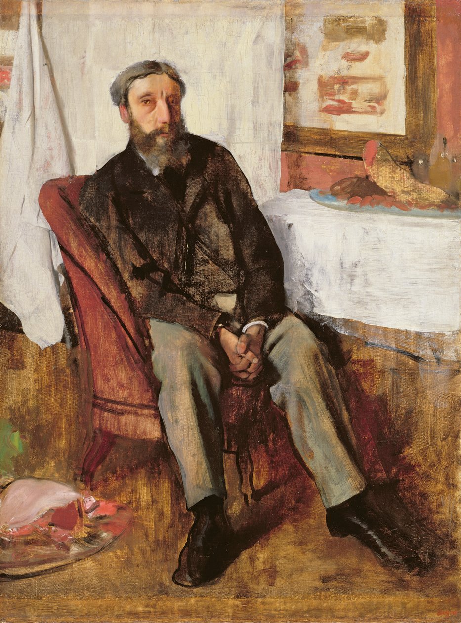 Portret mężczyzny, ok. 1866 autorstwa Edgar Degas