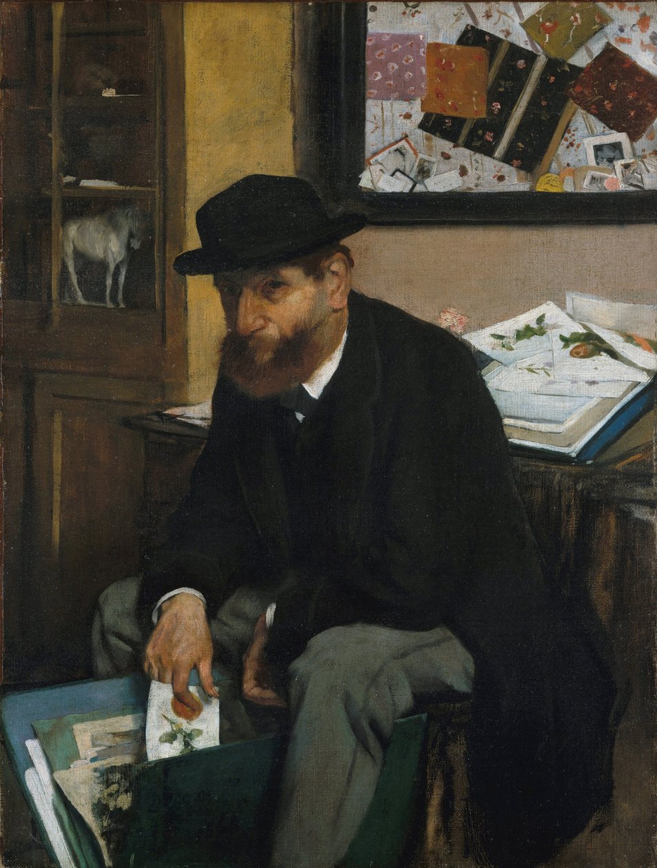 Miłośnik wydruków autorstwa Edgar Degas