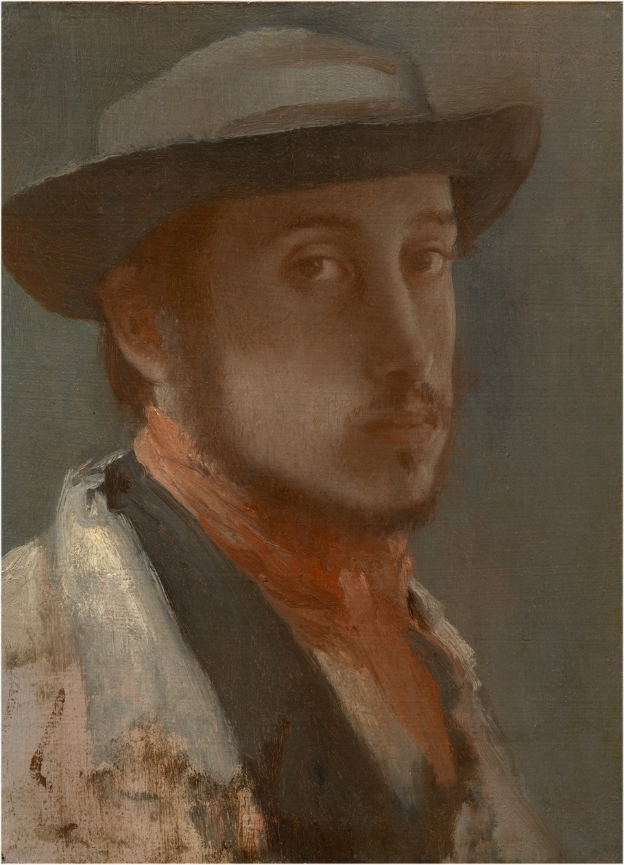 Autoportret, ok. 1858 autorstwa Edgar Degas