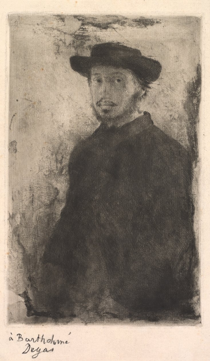 Autoportret, 1857. autorstwa Edgar Degas