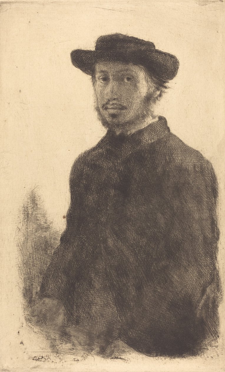 Autoportret, ok. 1857 autorstwa Edgar Degas