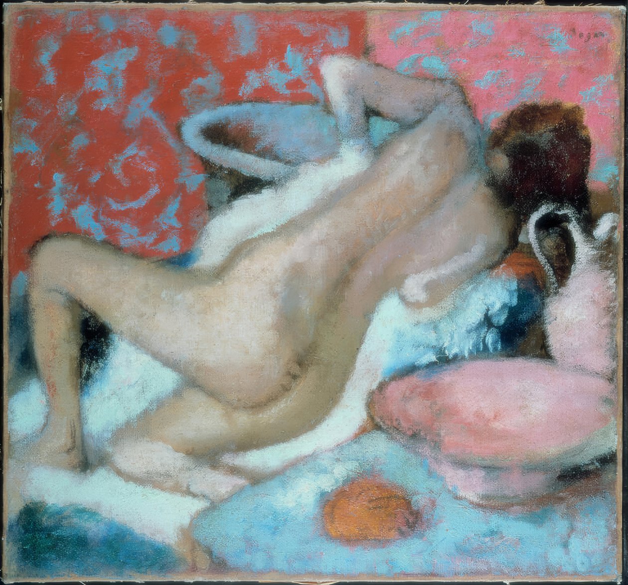 Kobieta susząca się autorstwa Edgar Degas