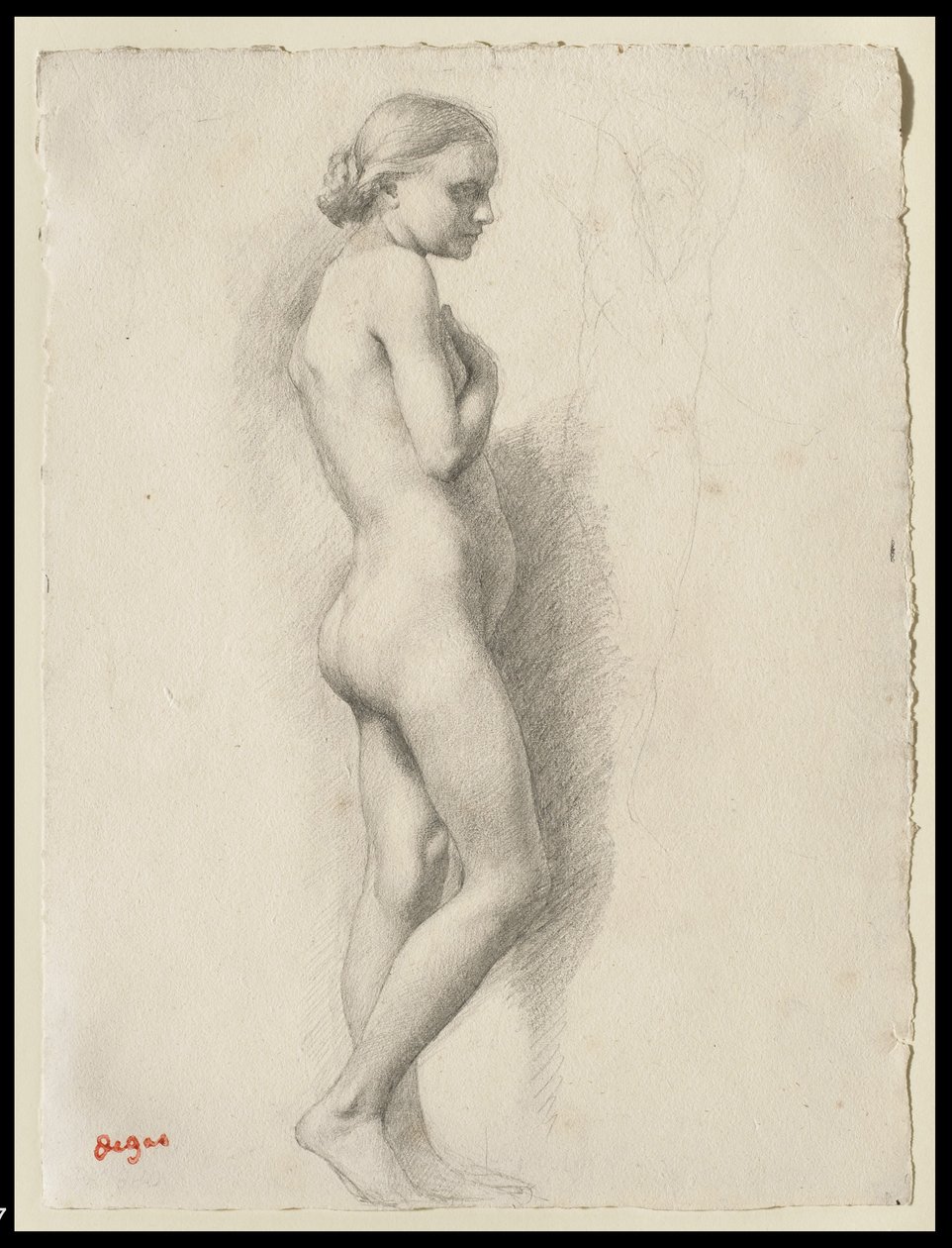 Akt stojący, ok. 1860-65 autorstwa Edgar Degas