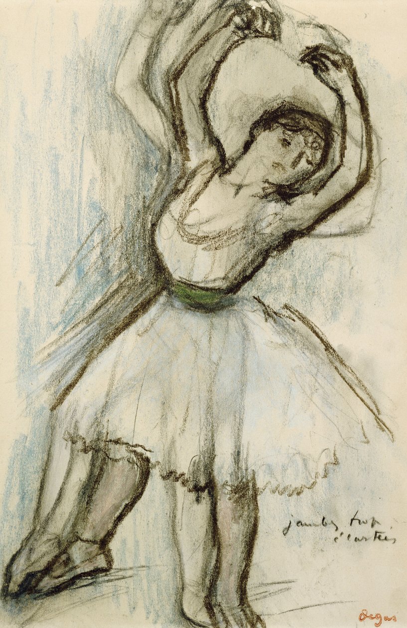 Studium tancerza autorstwa Edgar Degas